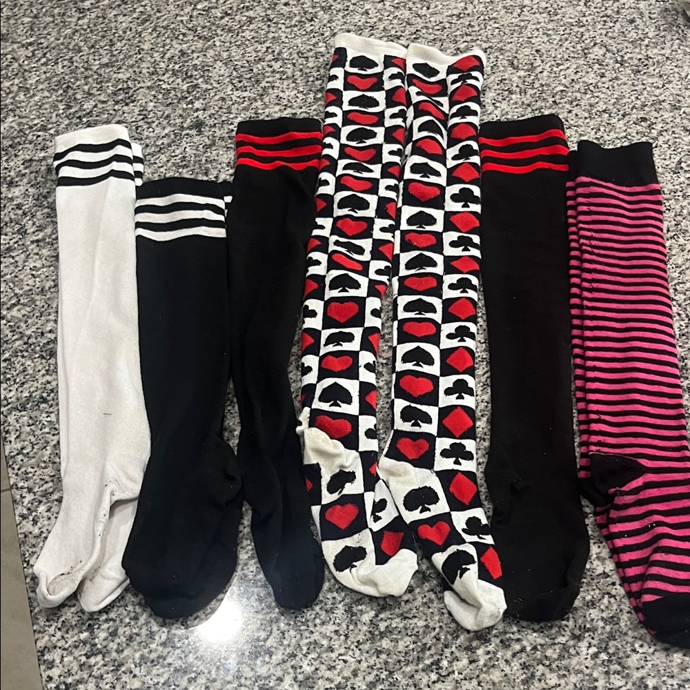 Assorted Patterned Knee-High Socks Set - Picture 9 of 16